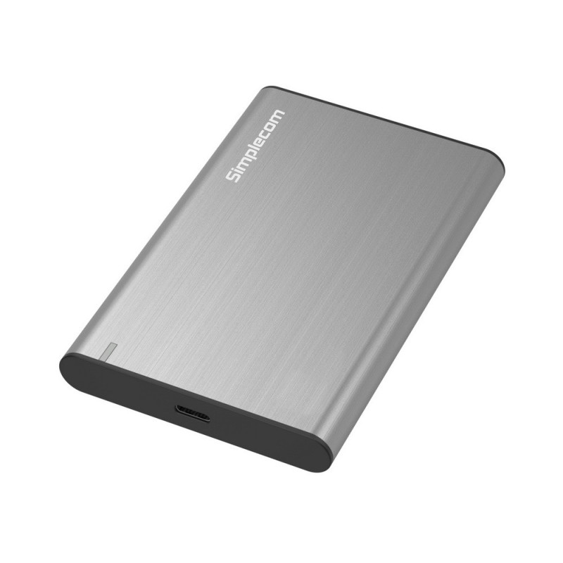 Simplecom SE221 Aluminium 2.5in SATA HDD/SSD USB3.1 Enclosure - Grey