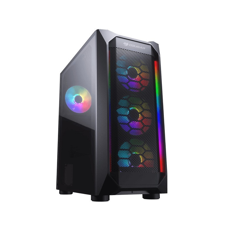 Cougar MX410 Mesh-G RGB Tempered Glass Mid-Tower ATX Case