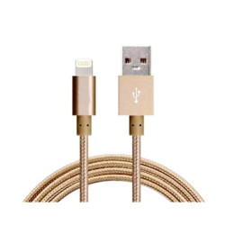 2m USB Lightning Data Sync Charger Gold Color Cable for iPhone 5/6
