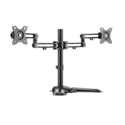 Brateck Dual Free Standing Monitor Premium Articulating Aluminum Monitor Stand Fit Most 17in-32in Monitors Up to 8kg per screen 
