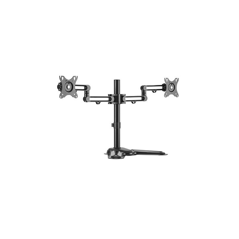 Brateck Dual Free Standing Monitor Premium Articulating Aluminum Monitor Stand Fit Most 17in-32in Monitors Up to 8kg per screen 