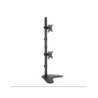 Brateck Dual Free Standing Screens Economical Double Joint Articulating Steel Monitor Stand Fit Most 13in-32inMonitors Up to 8kg