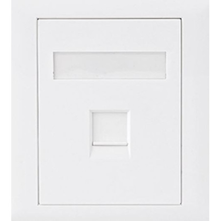 CAT6 RJ45 Wall Face Plate 86x86mm 1 Port Socket Kit