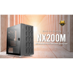 Antec NX200M Tempered Glass Micro-ATX Mini Tower Gaming Case - Black