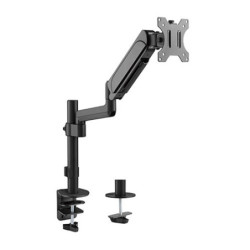 Brateck Single Monitor Pole-Mounted Gas Spring Monitor Arm - 17in - 32in