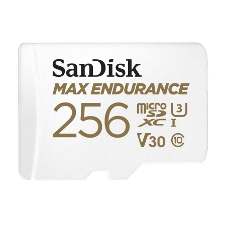 SanDisk 256GB Max Endurance MicroSXHC U3 Memory Card with SD Adapter - 100MB/s