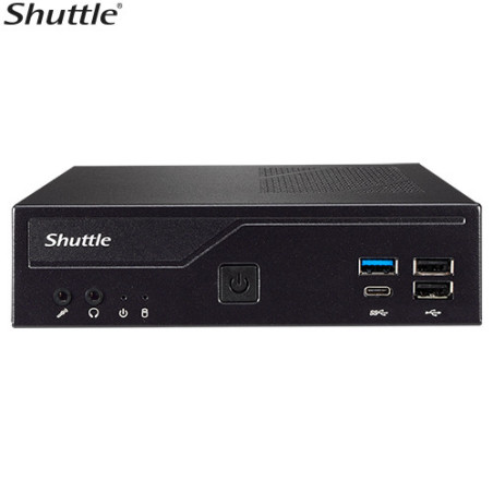 Shuttle DH610 XPC Slim 1L Barebone - H610 - LGA1700 - 2x DDR4 SODIMM - 1x NVMe M.2 - 1x 2.5in - HDMI + 2x DP - RS232 - 2.5Gbe