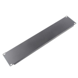 LDR 2U 19in Blanking Panel - Rack Mountable 19in - Black Metal Construction