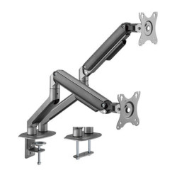 Brateck Dual Monitor Economical Spring-Assisted Monitor Arm 17in-32 - Space Grey