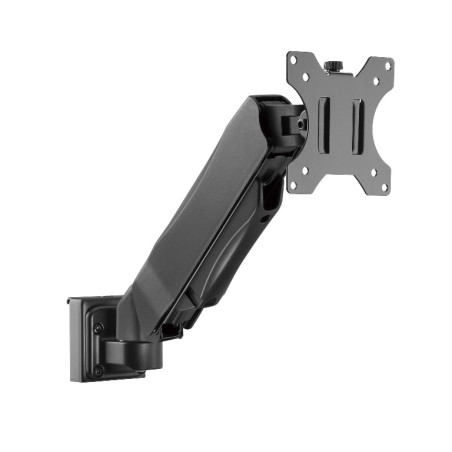 Brateck Slatwall Gas Spring Monitor Arm - Effortless Monitor Height Adjustment with Gas Spring - for 13in-27in Screen - Up to 6.