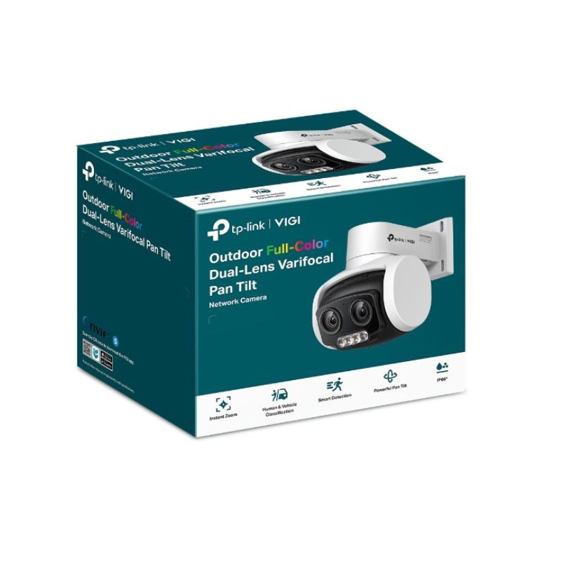 TP-Link VIGI C540V 4MP Outdoor Full-Color Dual-Lens Varifocal PT Camera