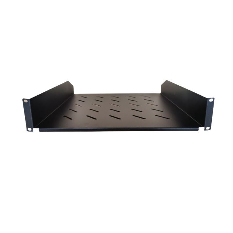 LDR Cantilever 2U 452mm Deep Shelf Recommended for 19in 1000mm Deep Cabinet - Black Metal Contruction