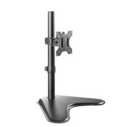 Brateck Single Free Standing Screen Economical double Joint Articulating Stell Monitor Stand Fit Most 13in-32in Monitor Up to 8 