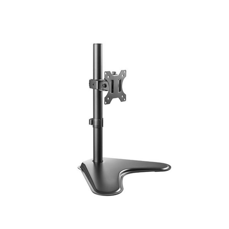 Brateck Single Free Standing Screen Economical double Joint Articulating Stell Monitor Stand Fit Most 13in-32in Monitor Up to 8 
