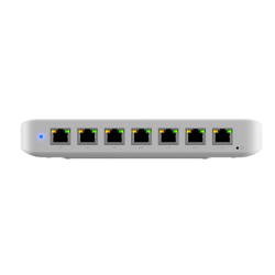 Ubiquiti | USW-Ultra-210W | 210W Compact 8 Port Layer 2 GbE PoE Switch Versatile Mounting, 7 GbE PoE+ Output, 1 GbE Port - PSU I
