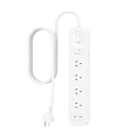 4-OUTLET SURGE PROTECTOR WITH DUAL USB-C