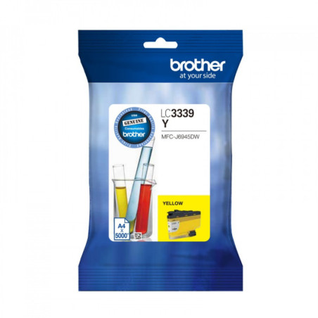 Brother LC-3339XLY Yellow Super High Yield Ink Cartridge to Suit MFC-J5845DW, MFC-J5945DW, MFC-J6545DW, MFC-J6945DW, upto 5000 P