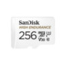 SanDisk High Endurance 256GB microSD 100MB/s 40MB/s 20K hrs 4K UHD C10 U3 V30 -40Â°C to 85Â°C Heat Freeze Shock Temperature Wate