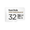 SanDisk High Endurance 32GB microSD 100MB/s 40MB/s 2.5K hrs 4K UHD C10 U3 V30 -40Â°C to 85Â°C Heat Freeze Shock Temp Water X-ray