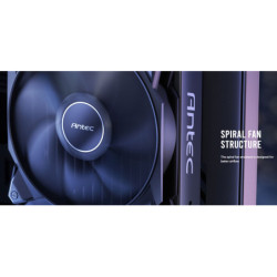 Antec Storm 120mm PWM FDB Fan, High Airflow 66.56 CFM, Air Pressure 2.7, Noise Level 25.8. Durable Woven Wire, PMW Daisy Chain d