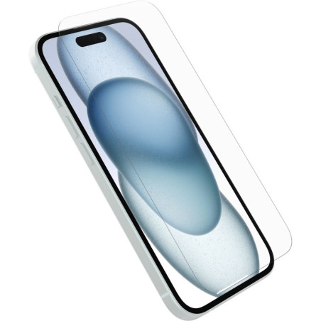 OtterBox Glass Apple iPhone 15 (6.1') Screen Protector Clear - (77-93936), Drop+ Protection, Anti-Scratch, Flawless Touch, 2 Yea