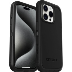 OtterBox Defender XT MagSafe Apple iPhone 15 Pro (6.1') Case Black - (77-92956), DROP+ 5X Military Standard, Multi-Layer, 7 Year