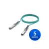 Ubiquiti 25 Gbps Long-Range DAC, Long-range SFP28, 5m Length, Support 25/10/1 Gbps, PVC Cable Jacket, Aqua Color, 2Yr Warr