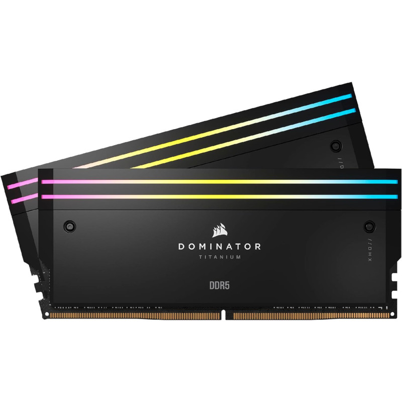 Corsair DOMINATORÂ® TITANIUM RGB 32GB (2x16GB) DDR5 DRAM 7000MT/s CL34 Intel XMP Memory Kit â Black