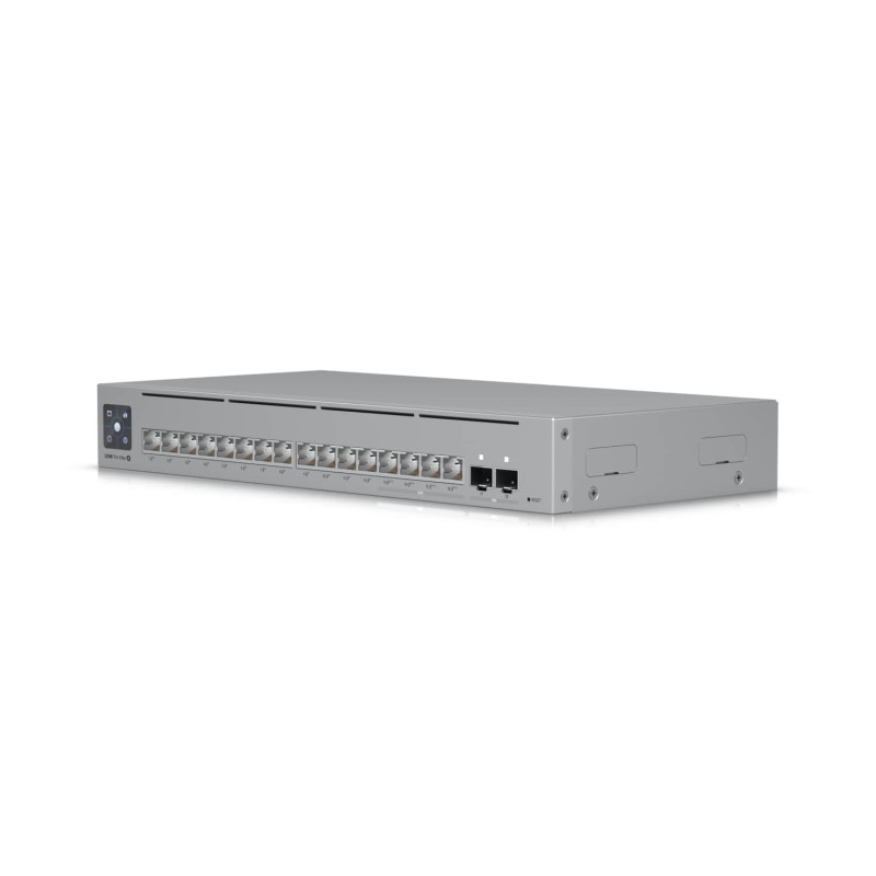 Ubiquiti UniFi Network,Pro Max 16 PoE Switch,16-port, Layer 3 Etherlighting, 2.5 GbE, PoE++ Output, Versatile Mounting Option,18