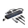 Simplecom CHN436 USB-C and USB-A to 4-Port USB HUB with Gigabit Ethernet Adapter