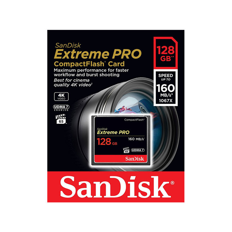 SanDisk Extreme Pro CFXP 128GB CompactFlash 160MB/s (SDCFXPS-128G)