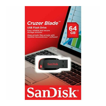 Sandisk Cruzer Blade CZ50 64GB USB Flash Drive