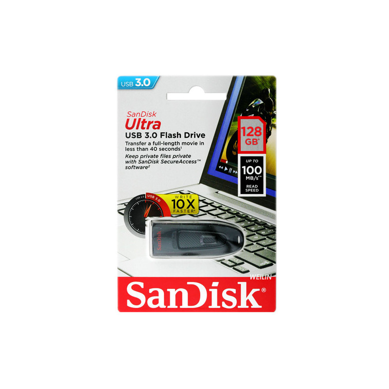 SanDisk Ultra CZ48 128G USB 3.0 Flash Drive (SDCZ48-128G)