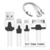 3in1 USB Charger / Data Cable Adapter For Apple/Samsung