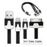 3in1 USB Charger / Data Cable Adapter For Apple/Samsung
