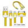 3in1 USB Charger / Data Cable Adapter For Apple/Samsung