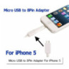 Micro USB to 8pin Adapter for iPhone 5S/5C/5/iPad Air/iPad Mini/iPod Nano7/Touch 5  