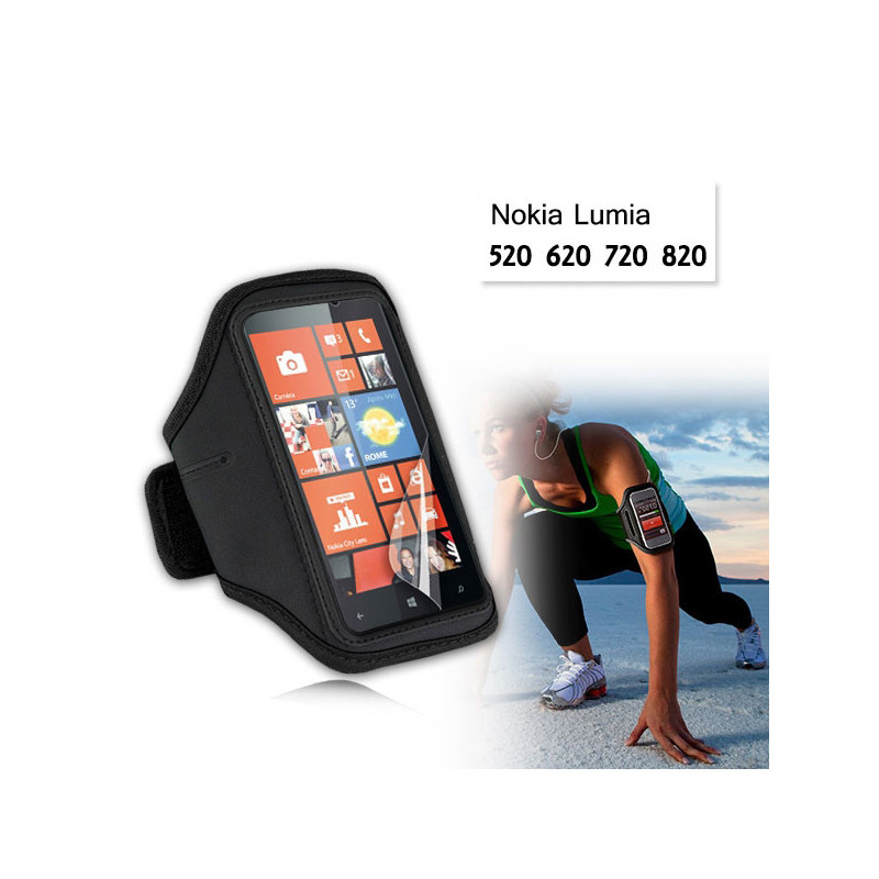 EZcool Gym Running Sport Armband for Nokia Lumia 720 Bonus Screen Protector