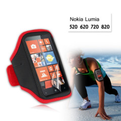 EZcool Gym Running Sport Armband for Nokia Lumia 720 Bonus Screen Protector