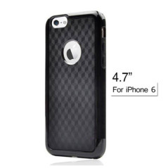 Carbon Fiber Back Cover for 4.7 Inch Apple iPhone 6 (Black/White/Blue/Red/Pink/Yellow)