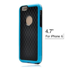 Carbon Fiber Back Cover for 4.7 Inch Apple iPhone 6 (Black/White/Blue/Red/Pink/Yellow)
