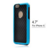 Carbon Fiber Back Cover for 4.7 Inch Apple iPhone 6 (Black/White/Blue/Red/Pink/Yellow)