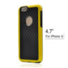 Carbon Fiber Back Cover for 4.7 Inch Apple iPhone 6 (Black/White/Blue/Red/Pink/Yellow)