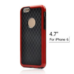 Carbon Fiber Back Cover for 4.7 Inch Apple iPhone 6 (Black/White/Blue/Red/Pink/Yellow)