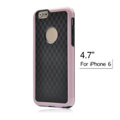 Carbon Fiber Back Cover for 4.7 Inch Apple iPhone 6 (Black/White/Blue/Red/Pink/Yellow)
