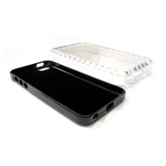 ALUMINUM BACK COVER FOR IPHONE 5 BLACK
