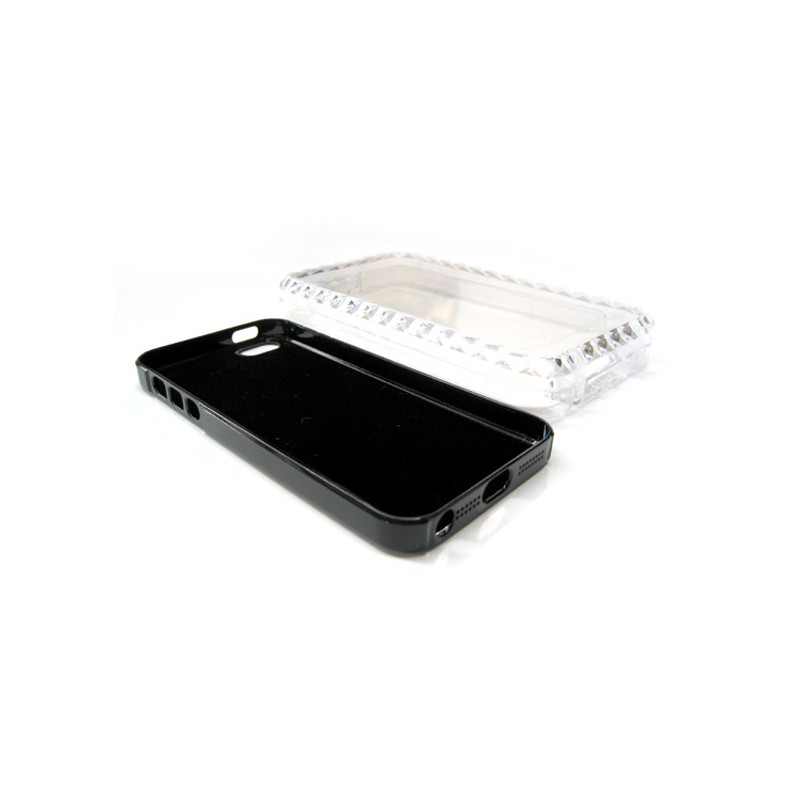 ALUMINUM BACK COVER FOR IPHONE 5 BLACK