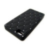 SILICONE CASE WITH DIAMOND DECORATION  FOR IPHONE 5  BLACK