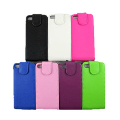Verticle Leather Hard Case with Card Slot for iPhone 5 (Black and White only)