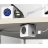 Allocacoc PowerCube Extended USB Powerboard 4-Outlets 2 USB Ports Grey-White 1.5m 